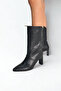 Black Heeled Women's Boots Gd41 - 2