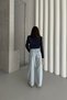 Women's Jeans Wide Leg Baggy Ice Blue Jeans - 5