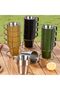 AUTO FAMILY Stackable Stainless Steel Coffee Mug Set with Rack and Mesh Carrying Bag – Pack of 4 - 2