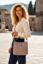 New Season Women's Shoulder Bag 4 Compartments Adjustable Wide Strap 22X20 cm Akl2055