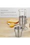 AUTO FAMILY Stackable Stainless Steel Coffee Mug Set with Rack and Mesh Carrying Bag – Set of 4 - 5