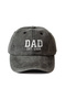 Embroidered 2025 Pomegranate Flower-Anthracite Mom Dad Hat 2-Pack Mother Father Washable Fabric Hat Cotton - 7
