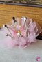Pink Tulle with Pearl Crystal Stone Queen Princess Girl's Crown - Party Birthday Pens Hair Clip - 4