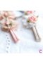Elegant Floral Soft Baby Girl Bandana Salmon Pink Tone - Birthday Hairband Newborn Barrette - 5