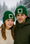 Green Frog Beret Wool Luxury Beret Frog Punch Valentine's Day, Gift, Unisex - 3