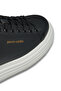 Casual Sneaker Cream Thick Sole - Black Men's Sports Shoes - 5