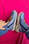 Blue Color Genuine Leather Boots - Model Name: Stockholm - 4