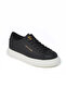 Casual Sneaker Cream Thick Sole - Black Men's Sports Shoes - 2