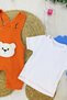 Short Salopet Set with Teddy Bear Figure for Boys, Girls, Boys, Baby 0/3 Months, 3/6 Months, 6/9 Months - 5