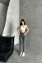 Women's Loose Spanish Wide Leg Smoked Jeans - 2