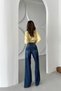 Women's Wide Leg Loose Baggy Blue Baggy Jeans - 6