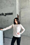 Women's Crew Neck Stone Relax Cream Sweatshirt
