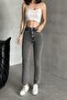 Women's Loose Spanish Wide Leg Smoked Jeans