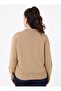 Plus Size Stone Detailed Knitwear Cardigan - Beige- - 7