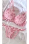 Patterned support bra set - 2