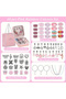 68PCS Charm Bracelet Kit for Girls – DIY Jewelry with Snake Chains, Charms & Gift Box - 3