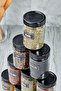 Black Set - 10 Pieces Glass Spice Jars with Metal Lids 350Cc - Glass Jar Set 10 Spice Jars - 6