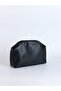 Heybes Women's Black Vegan Leather Clutch Handbag