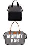 Mother Baby Care Backpack and Mommy Bag Shoulder Bag 2-Piece Set
