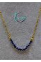 Special Design Original Sapphire Stone Gold Steel Chain Necklace Set Star - 5