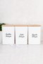 3 Piece Detergent Dispenser Set Colored and White Tablet Detergent Storage Container with Scale and Labels 3 Lt - 4