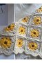 Sunflower Motif Knit Bandana - 5