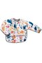 Sea Pattern, 6-24 Months, Long Sleeve, Liquid-Proof, with Pockets, Velcro Baby Activity, Baby Bib - 2