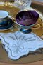 Başak 6-Piece 100% Linen (Embroidered) Presentation Set - Gray