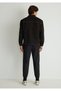 Zippered Black Shirt Loose Fit / Relaxed Fit 0211154-900 - 4