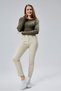 Mooncover Women's Seasonal Bodysuit with Finger Detail - Khaki - 6