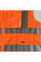 AUTO FAMILY High Visibility Safety Vests with Reflective Strips XXL– Pack of 3 - 5