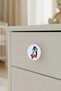 Penguin Children's Room Furniture Handle - 55 mm - Abs Plastic Single Button Cabinet and Drawer Handle
