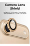 Camera Lens Protector Compatible with iPhone 17 Air – Gold, Scratch Resistant, HD Clear - 2