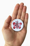Pink Butterfly Children's Room Furniture Handle - 55 mm - Abs Plastic Single Button Cabinet and Drawer Handle - 6