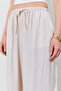 Elastic Waist Palazzo Modal Trousers - Beige |   Ek100661832 - 4
