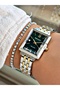 Ferrucci̇ (Gold and Silver) - Minimal Design Green Inner Dial Jubilee Band Women's Wristwatch - 3