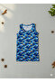 Boy's 95% Cotton Navy Blue Dinosaur Pattern 5-Piece Undershirt - 3