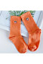 Peach Embroidered Baby Toe Sports Socks - 2