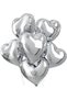 5 Pcs Silver Gray Heart Balloon Foil 45 cm Helium Flying Valentine's Day Heart Gift February 14Th Marriage Proposal