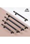 Esin Black Button Handle Luxury Country Kitchen Furniture Cabinet Drawer Handle