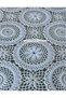 Transparent Coating Star Lace Embroidery Motif Cream Non-Slip Pvc Oilcloth Tablecloth - 3