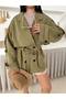 Women's Premium Trench Coat with Belt - 8