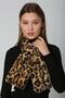 Camel Leopard Patterned Soft Plush Women's Neck Collar - 6