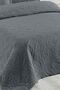 غطاء سرير مزدوج مبطن من نوع Ivy Anthracite - 3