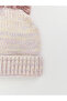 Mixed Pompom Baby Girl Beanie (W4) - 2
