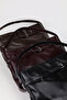 Women's Black Leather Belt Detailed Zipper Closure Hand and Shoulder Bag Sona - 8