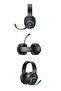 سماعة رأس للألعاب Heroad V200 RGB 7.1 USB سلكية باللون الأسود - 6