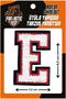 Iron-on Woven Plush, College, Punch, Letter, White, E Emblem Model