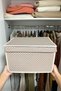 3 Pieces Mini Storage Box, Box Storage, Box, Organizer, Toy Box Cream Polka Dot Pattern 30x40x25 - 2