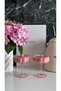 2 Pcs Pink Flower Shaped Coffee Presentation and Cocktail Glass Set of 2 Magnolia Cups and Dessert Bowl - 4